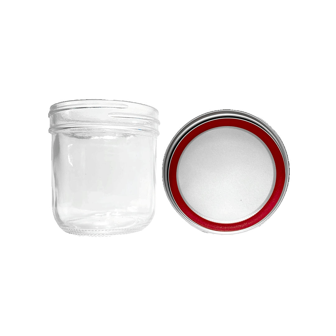 Bote cristal boca ancha 300ml tipo BALL