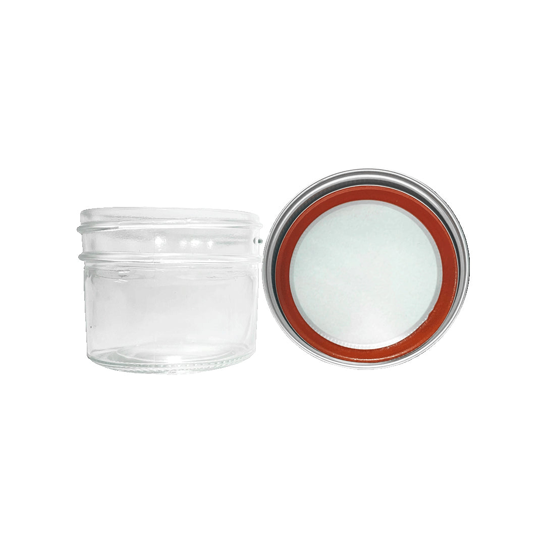 Bote cristal boca ancha 100ml tipo BALL